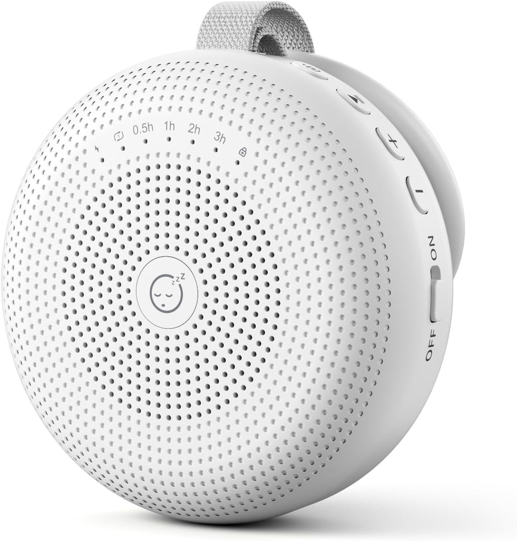 White Noise Machine - Portable Sound Device with 33 Soothing Sounds & Timer for Sleep | Travel & Home Use