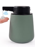 INGOFIN Automatic Soap Dispenser Touchless, Ceramic Auto Liquid Rechargeable Hand Soap Dispenser, Smart Electric Dispenser for Bathroom and Kitchen, Motion Sensor Hands-Free Soap Pump, Green