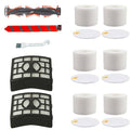 Amyehouse Soft Bristle Brushroll Roller Hepa Foam Filter Replacement Parts Compatible with Shark DuoClean NV800 NV800W NV801 NV801Q NV803 UV810 Vacuum