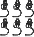 HUPBIPY Heavy-Duty Metal Garage Hooks - 6 Pack S Hooks for Tool Storage & Organization
