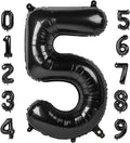 Skiennix 40-Inch Balloon Numbers | Big Black Number Balloons for 5th Birthday & Wedding Decor