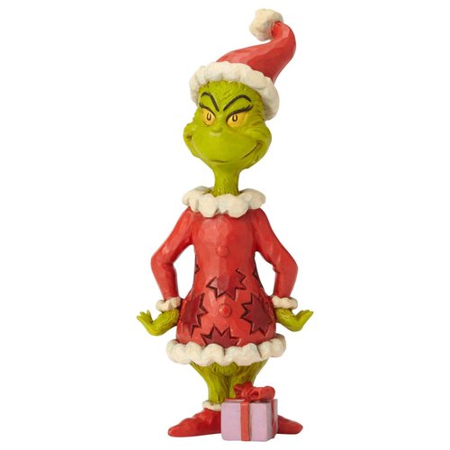 Enesco Dr. Seuss The Grinch by Jim Shore Hands on HIPS Figurine, 6.3"