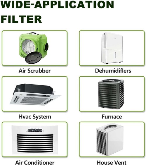 MERV 8 10x10x1 Furnace Air Filters by [Brand Name] - 6 Pack HVAC Replacement | Efficient Dust & Allergen Filtering