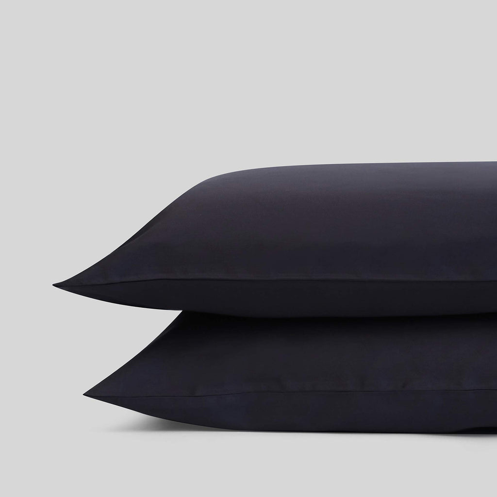 Fabdreams 100% Organic Cotton King Pillow Case Set | California King Size Pillow Case Set | 400 Thread Count | GOTS Certified | Long Staple Cotton | Soft Silky Shiny | 20" x 40" | Dark Blue