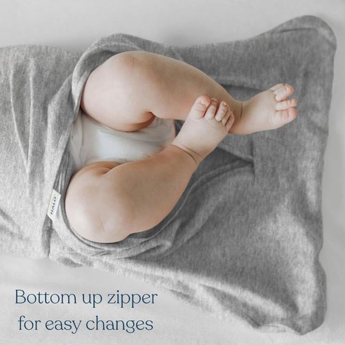 HALO 100% Cotton Sleepsack Swaddle - 3-Way Adjustable Wearable Blanket, TOG 1.5, Space, Small (3-6 Months)