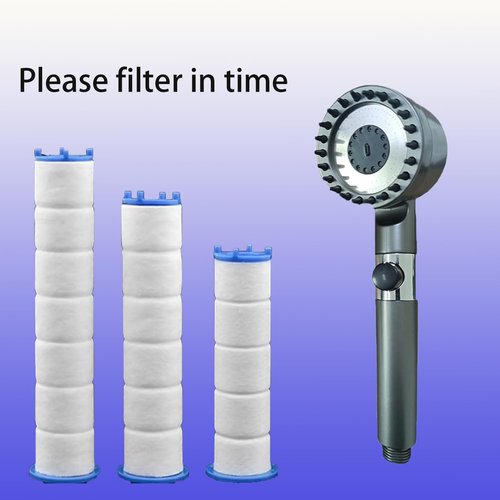 10/20 Pcs Ion Drops Shower Head Filters, Filtered Showerhead, PP Cotton Filter Cartridge, Suitable for Various Specifications of Shower Heads (10 Pcs, 2.95 inches)