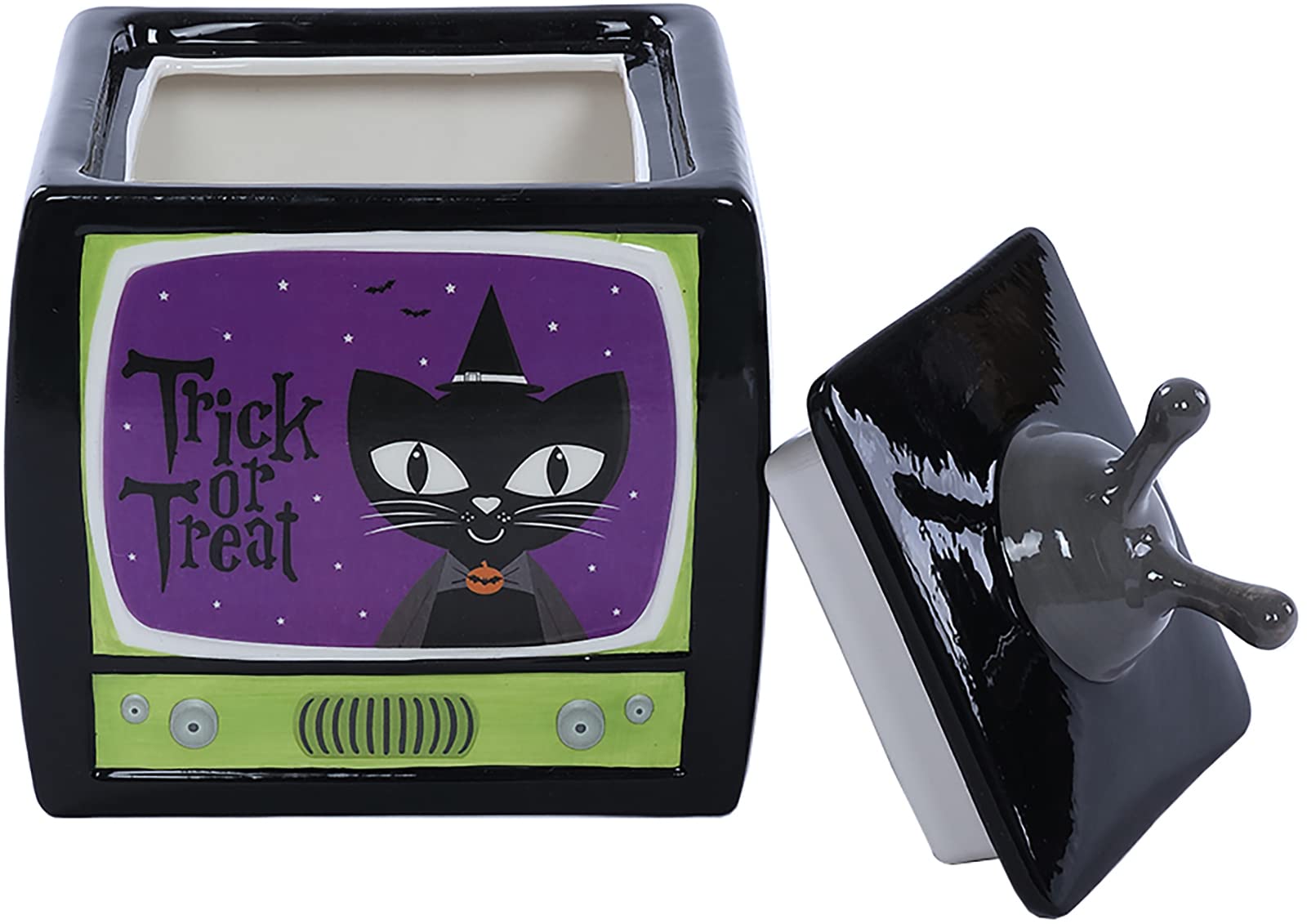 Stephanie Imports Trick or Treat - Vintage TV Halloween Themed Fall Holiday Ceramic Cookie Jar