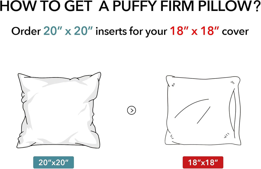 Oubonun 20x20 Outdoor Pillow Inserts - Waterproof Decorative Throw Pillows for Couch & Patio | Pack of 2 - White