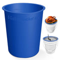 EAGLE CREATE 4mm Thick Silicone Bucket Liner for 5 Gallon Buckets, Leakproof Concrete Mixing Liner with Measurements, Reusable Heavy Duty Insert for Thinset, Grout, Mortar & Paint