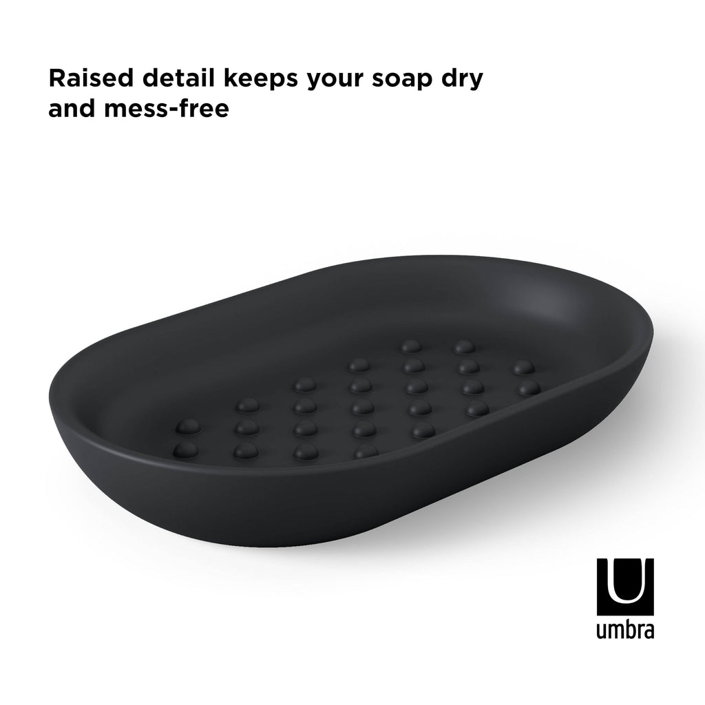 Umbra Junip Oval Soap Dish Black