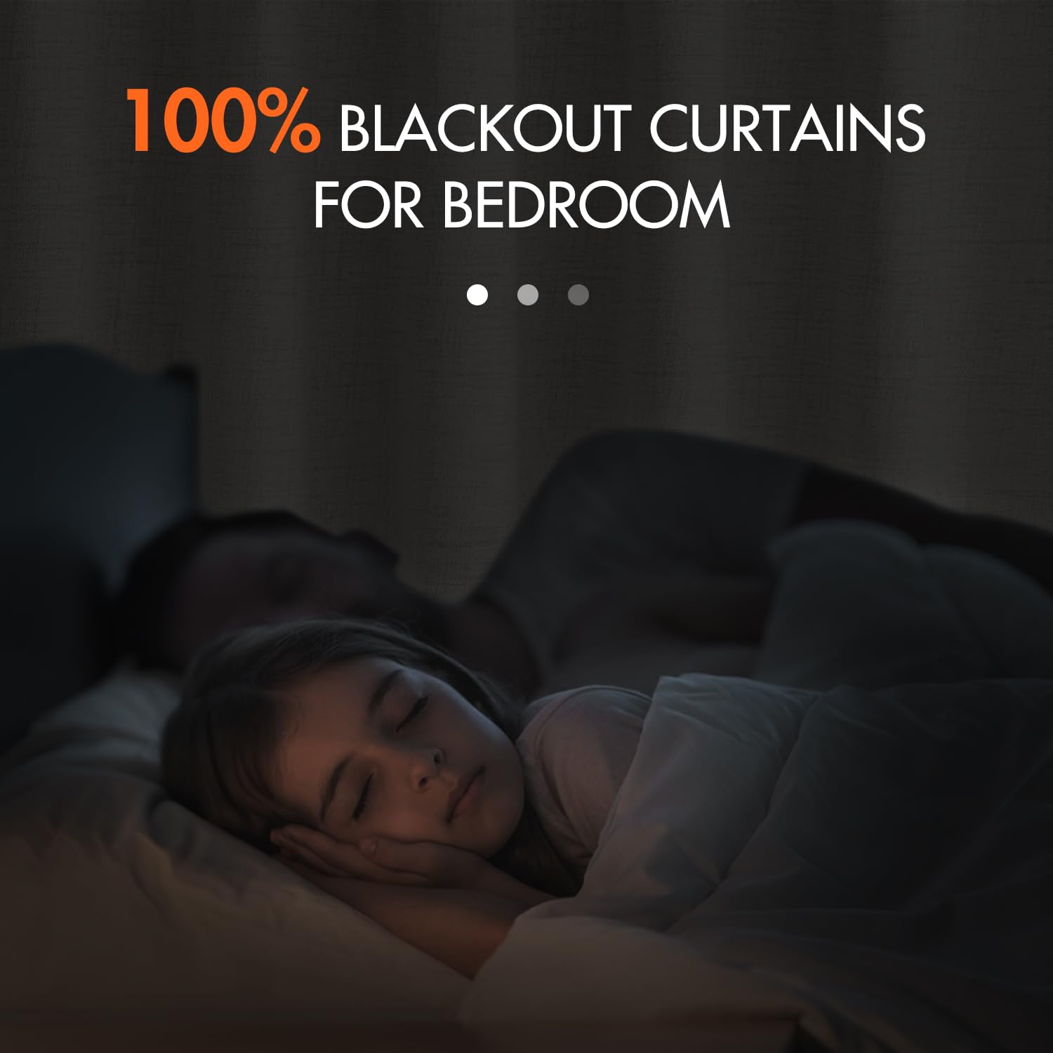 MIULEE 100% Blackout Curtains 90 inches Long Linen Curtains & Drapes for Bedroom Back Tab Living Room Darkening Full Black Out Window Curtain Panels Rod Pocket, Beige, 2 Panels Set