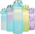 BJPKPK Stainless Steel Insulated Water Bottle - 25oz Reusable Thermal Flask with Straw Lid | Mint Color
