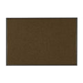 Restaurantware-Comfy Feet 60 x 36 Inch No-Slip Floor Mat, 1 Ribbed Carpet Utility Mat - Indoor and Outdoor, for Homes Or Offices, Brown Polyester Fibers Entry Mat, Vinyl Backing, Easy to Clean
