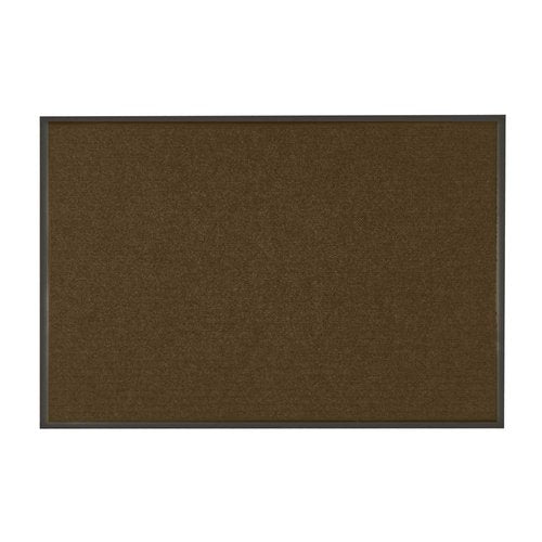 Restaurantware-Comfy Feet 60 x 36 Inch No-Slip Floor Mat, 1 Ribbed Carpet Utility Mat - Indoor and Outdoor, for Homes Or Offices, Brown Polyester Fibers Entry Mat, Vinyl Backing, Easy to Clean