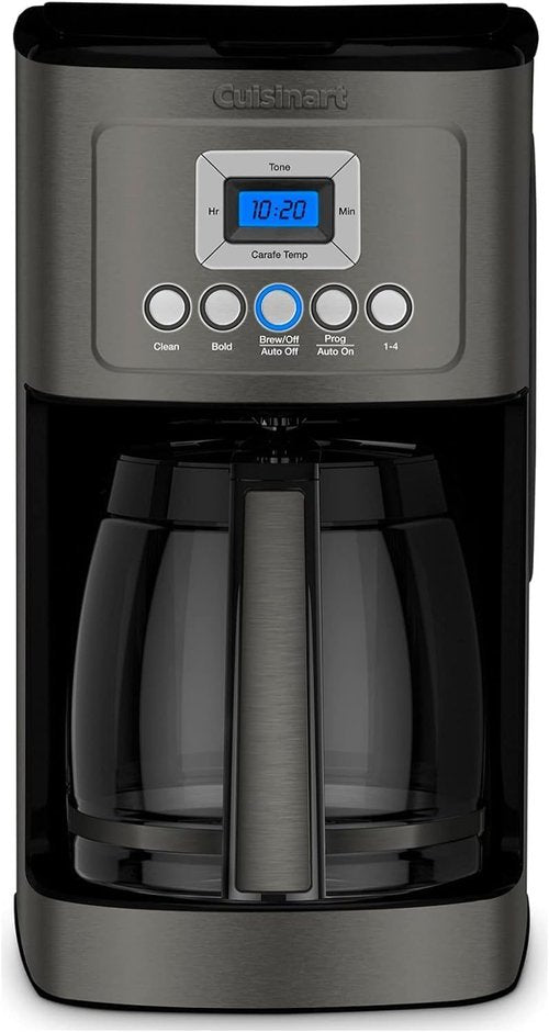 Cuisinart 14-Cup Coffee Maker - Programmable PerfecTemp with Brew Strength Control | Stainless Steel, Black