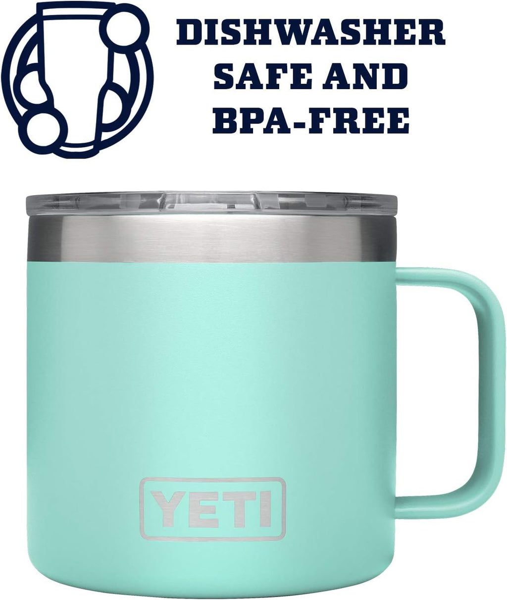 YETI Rambler 14 oz Mug - Vacuum Insulated Stainless Steel with MagSlider Lid | Durable & Stylish