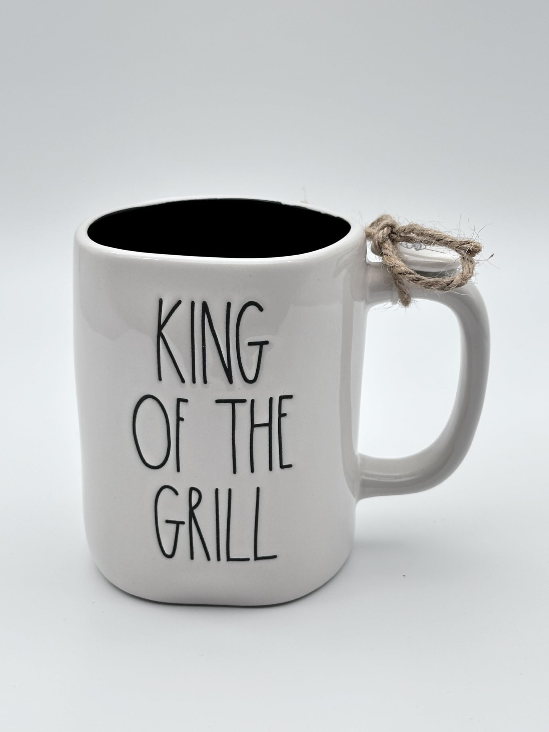 Rae Dunn KING OF THE GRILL Mug - Ceramic - Dishwasher and Microwave safe - FATHER'S DAY gift - Camp life