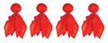 Beistle , 4 Piece Challenge Flags, 9" (Red)