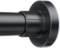 Ausemku Shower Curtain Rod 32-94 Inch Adjustable - 1 Inch Diameter Heavy Duty No drill Spring Tension Shower Rod, Non-Slip Rustproof Telescopic Rod for Bathroom, Black