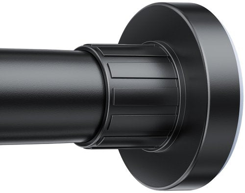 Ausemku Shower Curtain Rod 32-94 Inch Adjustable - 1 Inch Diameter Heavy Duty No drill Spring Tension Shower Rod, Non-Slip Rustproof Telescopic Rod for Bathroom, Black