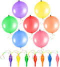 Punch Balloons - 26 Heavy-Duty Colorful Punching Balloons with Rubber Band Handle for Outdoor Games & Parties