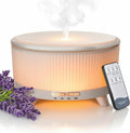 Skiennix 500ML Essential Oil Diffuser - 20-Hour Aromatherapy with Remote Control, 7 Color Lights | Minimalist White