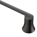 Moen YB0218BL Doux 18-Inch Single -Towel Bar, Matte Black