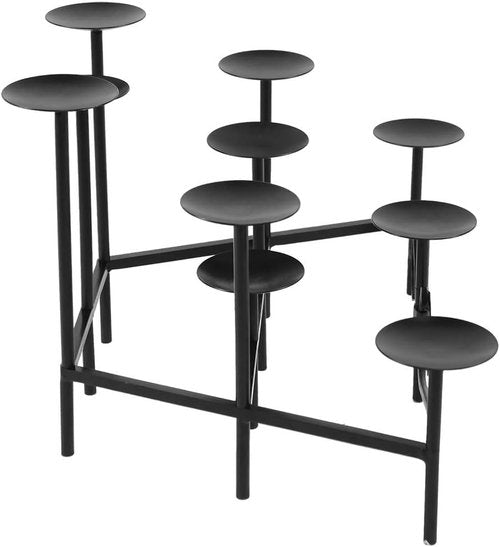 Minuteman International Wrought Iron Cathedral Fireplace Candelabra - Elegant Hearth Decor