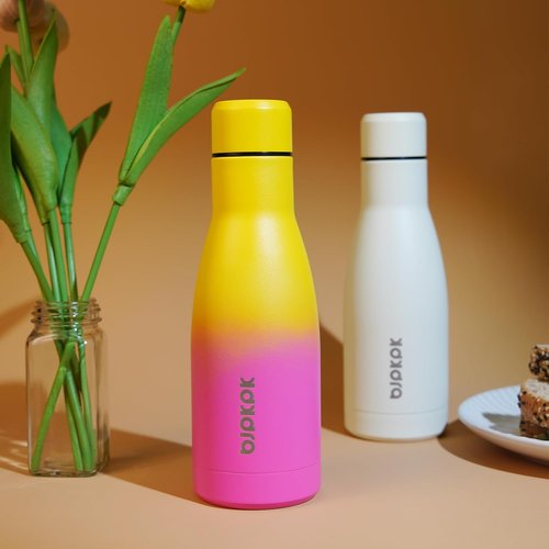 BJPKPK 25oz Insulated Water Bottle - Double Wall Vacuum Stainless Steel for Hot & Cold Drinks | Rainbow