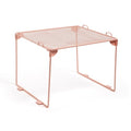 U Brands Mesh Locker Organizer Shelf, 11" x 10" x 8", Peachy Pink, Back to School Essentials, Stackable, Fits Standard Size School Lockers