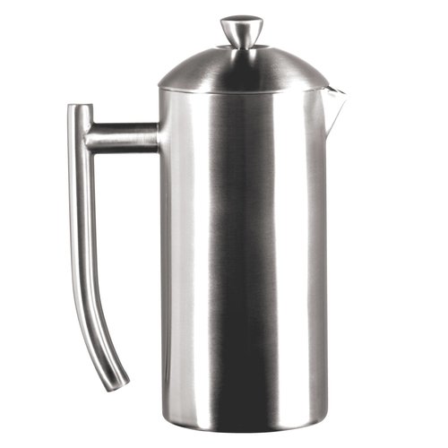 Frieling Double-Wall Stainless Steel Coffee Press - 17 oz - Insulated French Press Coffee Maker for Camping & Travel - Non Plastic Design