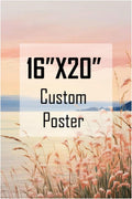 ZXDZSM Custom Canvas Prints - Personalized Photo Upload (16" x 20") for Unique Home Decor