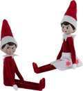 Elf On The Shelf Bundle Set - 2 Adorable Light Tone Elves (Boy & Girl) | 4 Inches Tall