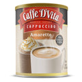 Caffe D'Vita Amaretto Cappuccino Mix - No Cholesterol, No Trans Fat, 99% Caffeine Free, Gluten Free, Instant Cappuccino Mix - 1 lb. can (16 oz.)