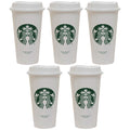 Starbucks Set of 5 16oz Reusable Hot Cups with Lid