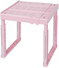 Piffny Locker Organizer Shelf， Adjustable Width and Height, Ideal Locker for School, Office, and Gym Lockers… (Pink)