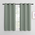 NICETOWN Greyish Green Room Darkening Curtains - Thermal Insulated Grommet Drapes (Set of 2, 42" x 48")