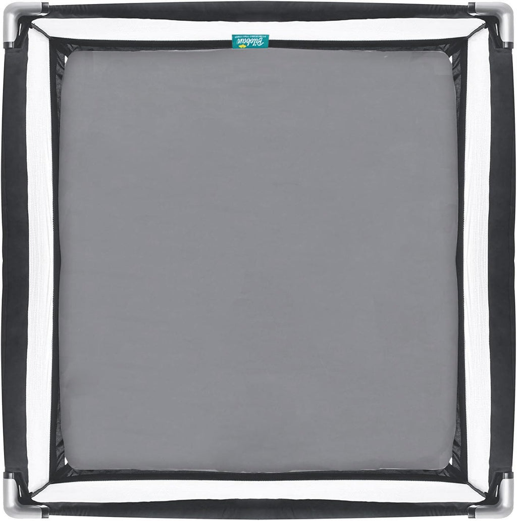 Square Playard/Playpen Fitted Sheets, Perfect for New Room2 / TotBloc Portable Playard, 2 Pack, Ultra Soft Microfiber, Fitted Playpen Sheet, Grey.