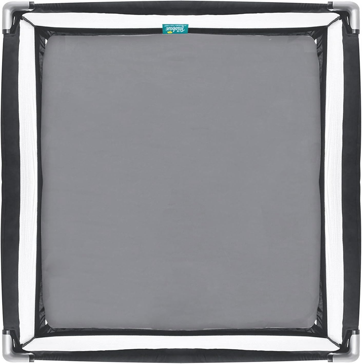 Square Playard/Playpen Fitted Sheets, Perfect for New Room2 / TotBloc Portable Playard, 2 Pack, Ultra Soft Microfiber, Fitted Playpen Sheet, Grey.