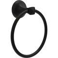 Delta Esato (1-Pack) Hand Towel Holder Matte Black Towel Racks for Bathroom Wall Round Towel Ring Holder for Bath Towel Hanger for Kitchen, Bathroom Accessories ESA46-MB