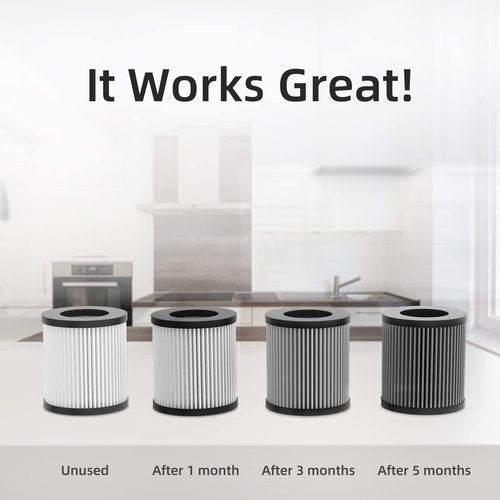 AIRFEEL H13 TRUE HEPA Filter F011 Car Air Purifier Replacement, Outdoor car air purifier for travel, discovery and journey