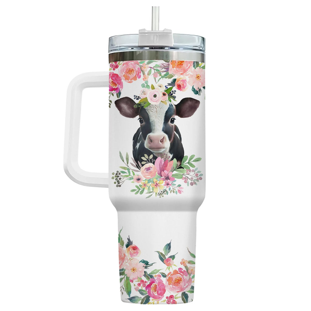 34HD Sloths Tumbler 40oz with Handle and Straw, Just A Girl Who Loves Sloth Vacuum Insulated Travel Coffee Mug, Special Gifts for Her on Mother's Day - Birthday Present to Mom, Girls & Women