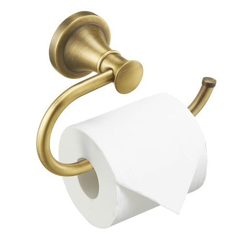 BESy Antique Brass Toilet Tissue Paper Holder Bathroom Accessories Toilet roll Paper Hanger, SUS304 Stainless Steel,Wall Mounted, Rustproof