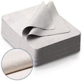 iGeyzoe 100 PCS Glasses Clean Cloth Suede, Lens Clean Cloth for Lenses, Glasses, Screens, Cameras, iPad, iPhone, Eyeglasses (6"x7", 100PCS/Grey)