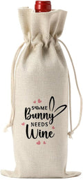 Funny Easter Wine Bag Easter Basket Easter Bunny Ears Decorations Easter Holiday Gifts for Women Men Easter Wine Bag Gifts for Wine Lover Easter Party Decorations