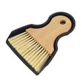 BSMstone Mini Broom and Dustpan Set Portable Hand Broom with Bamboo Handle Small Crumb Sweeper for Home, Bathroom, Kitchen, Car Interior, Office, Pet Areas (Black)