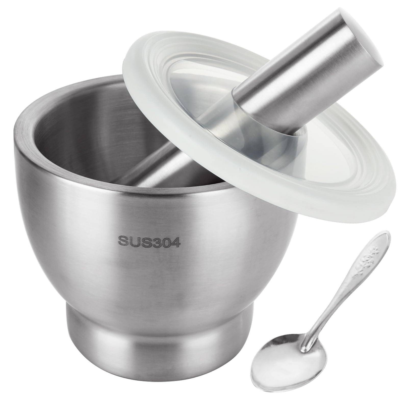 QTLCOHD Large Stainless Steel Mortar and Pestle Set