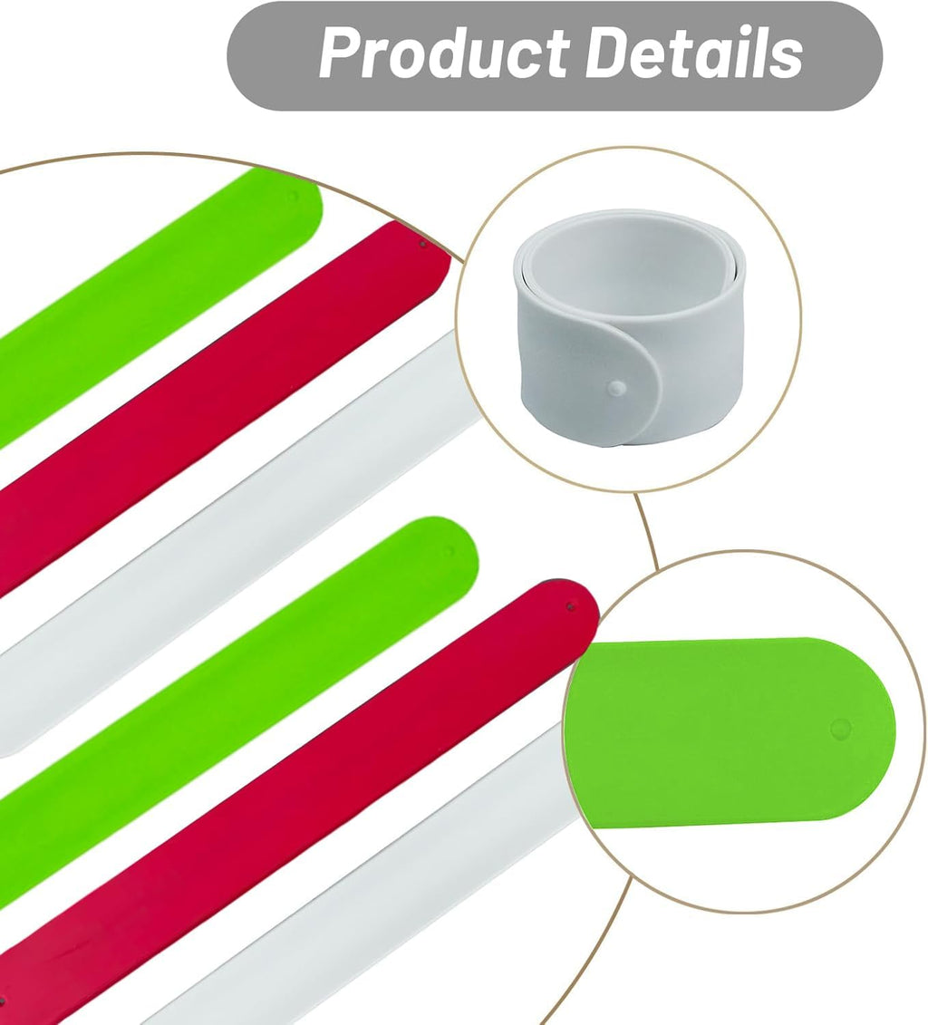 REDANHA Wrapping Paper Holder - 12 Silicone-Covered Metal Strips for Gift Storage | Red, White, Green