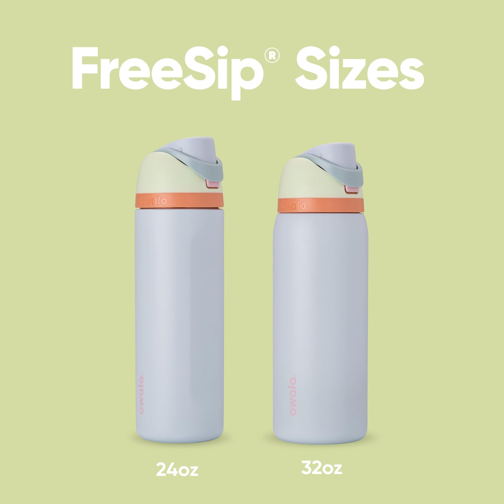 Owala FreeSip Insulated Stainless Steel Water Bottle with Straw for Sports, Travel, and School BPA-Free Sports Water Bottle, 32 oz, Beach House