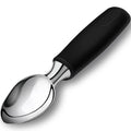 Urbanstrive Ice Cream Scoop Stainless Steel, Ice Cream Scooper Professional Large Ice Cream Scoops With Non-Slip Rubber Handle, Ice Cream Spade for Cookie Dough, Gelato, Sorbet, Melon (Black)